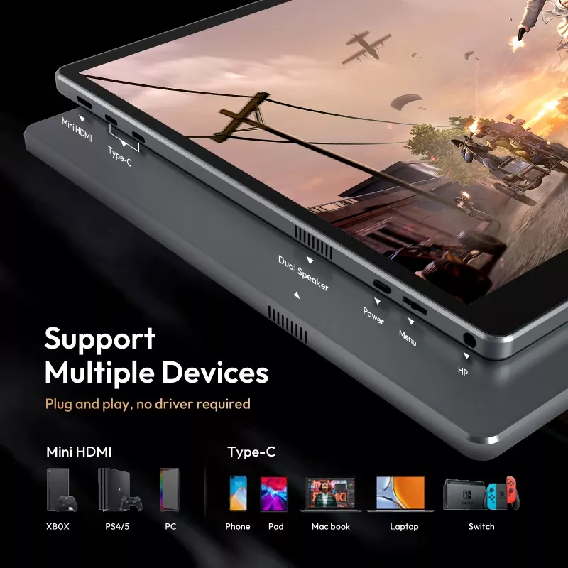 Kodėl verta rinktis 16 colių 1200P nešiojamąjį monitorių darbui ir kelionėms?